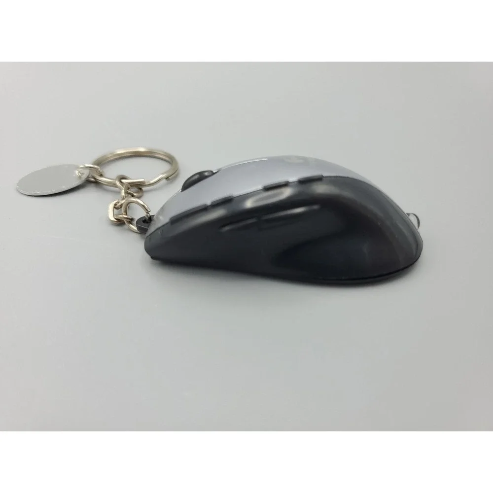 Vintage Logitech‎ Mouse Keychain Light Advert 25th Anniversary Nostalgia